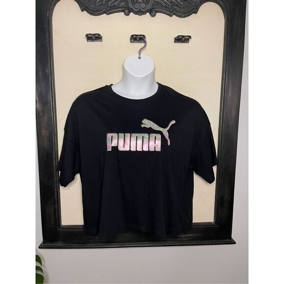 Puma Black Crop Top - XL NWT - Picture 2 of 9